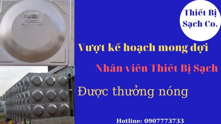 Vượt kế hoạch mong đợi nhân viên thiết bị sạch được thưởng nóng