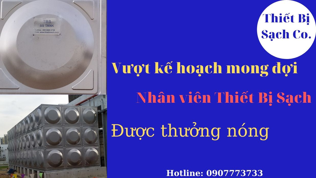 Vượt kế hoạch mong đợi nhân viên thiết bị sạch được thưởng nóng